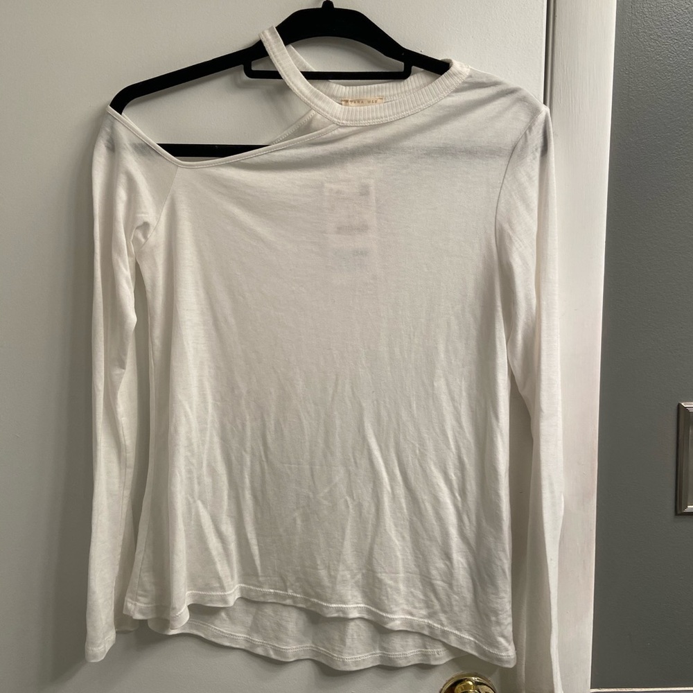 Zara top with shoulder cutout